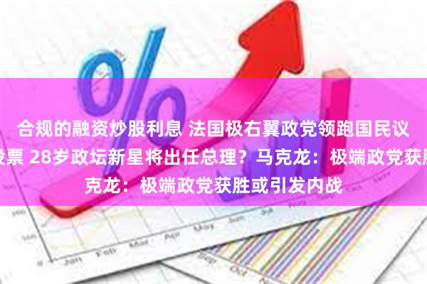 合规的融资炒股利息 法国极右翼政党领跑国民议会选举首轮投票 28岁政坛新星将出任总理？马克龙：极端政党获胜或引发内战