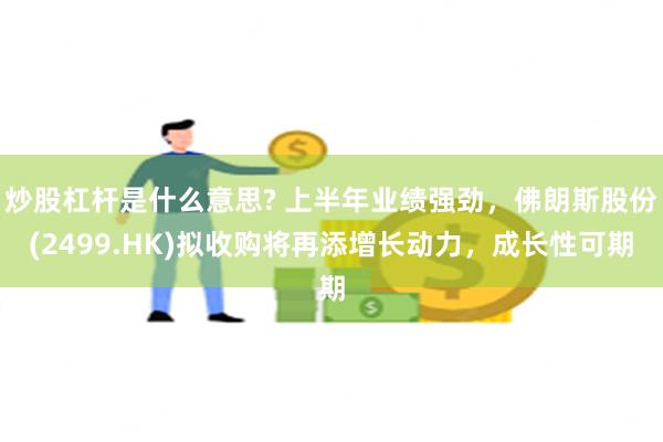 炒股杠杆是什么意思? 上半年业绩强劲，佛朗斯股份(2499.HK)拟收购将再添增长动力，成长性可期