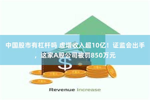 中国股市有杠杆吗 虚增收入超10亿！证监会出手，这家A股公司被罚850万元